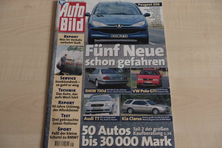 Deckblatt Auto Bild (35/1998)
